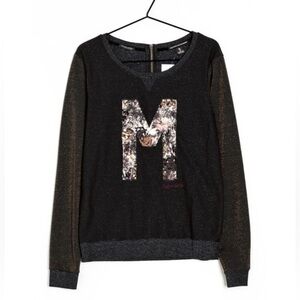 Maison Scotch Embroidered M Sparkle Sweater 0021